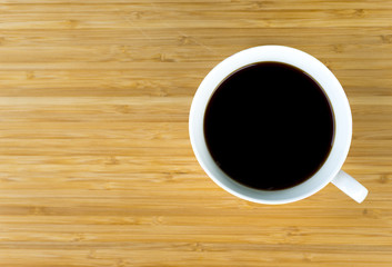 Black Coffee On the wood