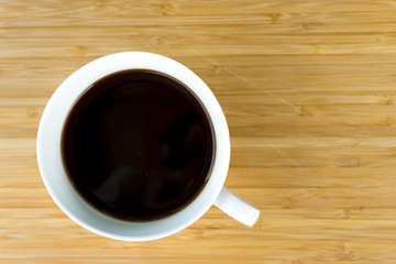 Black Coffee On the wood