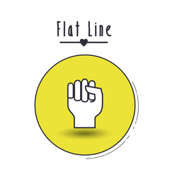 flat line icon design 