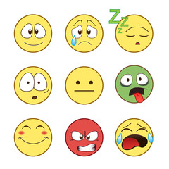 Set of emoticons