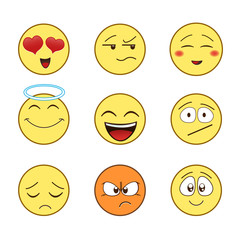 Set of emoticons