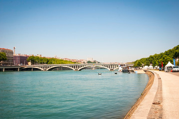 Bridge over Saone river, Lyon