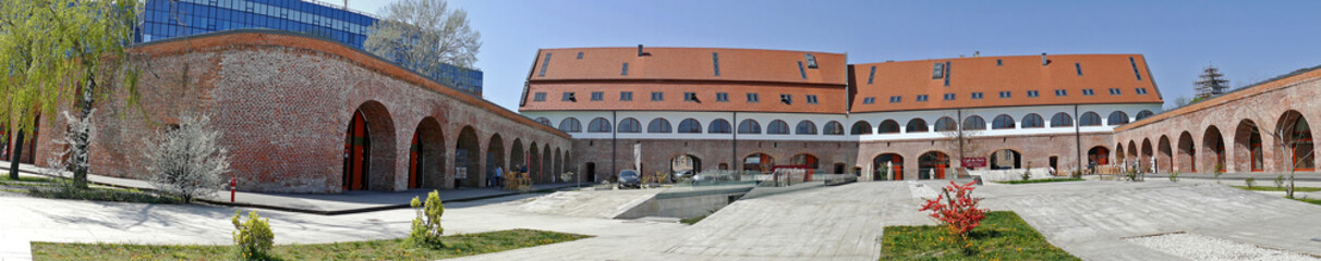 Panoramic view of the bastion Maria Theresia from Timisoara, Rom - obrazy, fototapety, plakaty