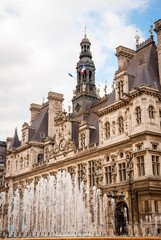 Fototapeta na wymiar Hotel building in Paris, France