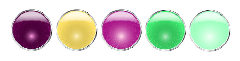 Set glamorous icons on the color palette button.Vector