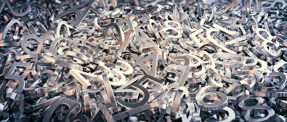 Random numbers background illustration
