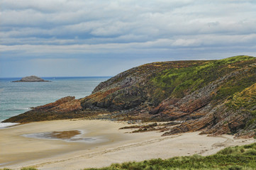 Fototapeta na wymiar Cap Frehel (Brittany, France): the coast