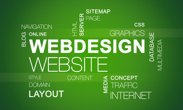 webdesign website word cloud