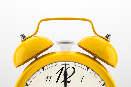 Alarm Clock On White Background