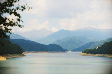 View on Mountains and River