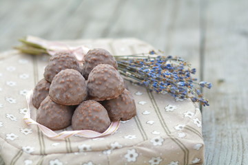 Chocolates on the pillow
