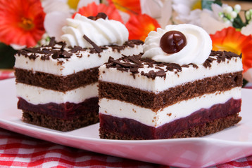 Schwarzwälder-Kirsch-Schnitten