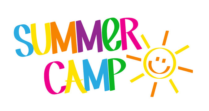 "SUMMER CAMP" Graffiti Style Colourful Vector Lettering