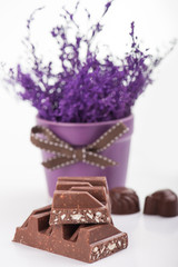 Chocolate bar close-up