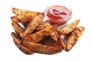 Spicy potato wedges