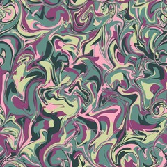 Vector stylization of marble paper, seamless pattern with bold o