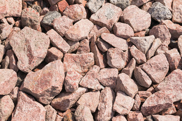 Detail of Big Pink Crushed Stones
