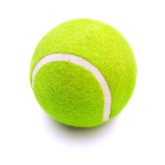 tennis ball isolated on white background 