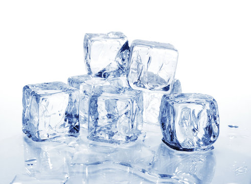 group of ice cubes 