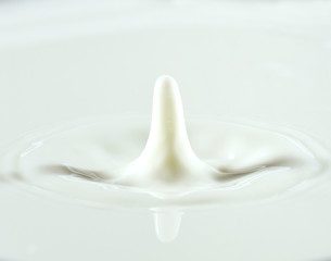 milk drop or white liquid drop