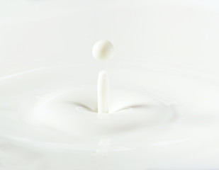 milk drop or white liquid drop