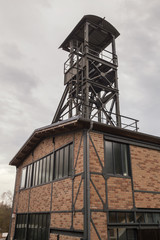 Fototapeta na wymiar old german mine tower