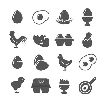Egg vector icons