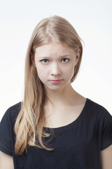 Fototapeta premium beautiful teen girl grimacing
