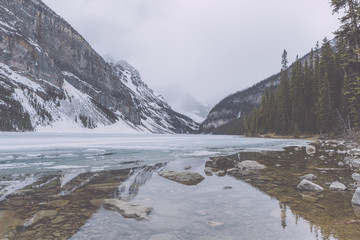 banff national park in winter