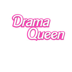 Pink text Logo - Background - Girly Illlustration - Quote on White background