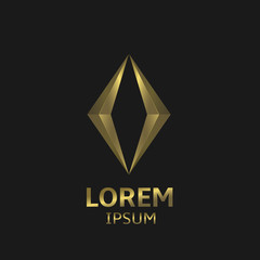 Obraz premium Golden logo template
