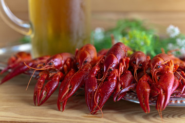 boiled crayfish with beer