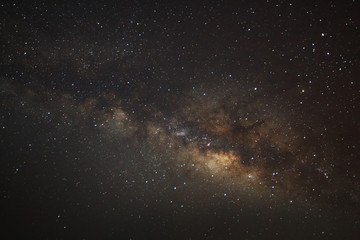 The center of the milky way galaxy, Long exposure photograph,wit