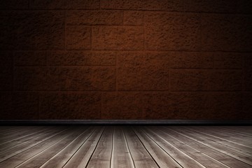 Composite image of close-up of wooden flooring