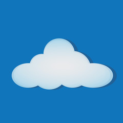 Fototapeta premium puffy white cloud vector