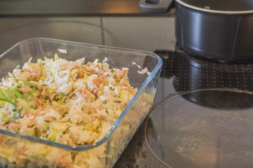 salade with tuna and rice