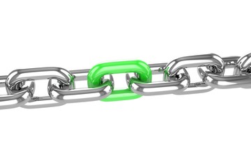 render stainless steel chain