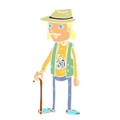 Cartoon hipster illustration