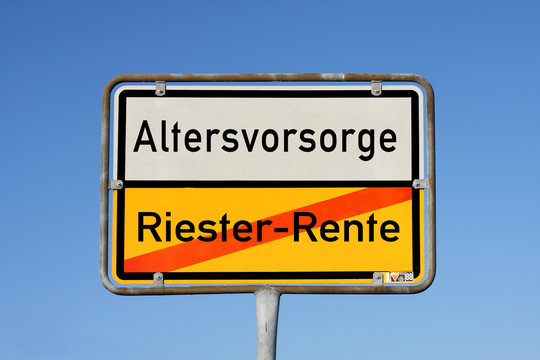Altervorsorge Riester-Rente Reform 
