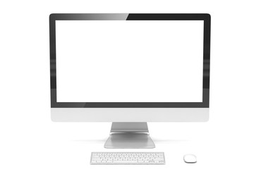 Modern Screen Monitor. 3d rendering.