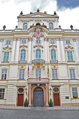 Fototapeta premium Archbishop's Palace in Prague. Spring.