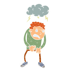 Cartoon furious illustration