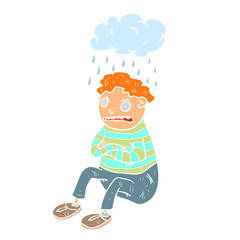 Cartoon furious illustration