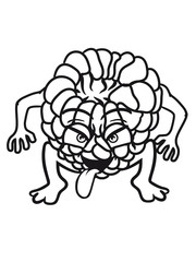 raspberry face monster comic cartoon funny naughty