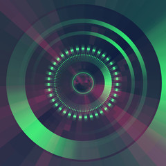 Virtual technology vector background.