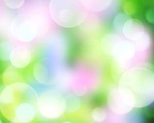 Fototapeta premium Fresh spring Easter abstract bokeh background.