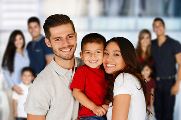 Obraz premium Happy Young Families