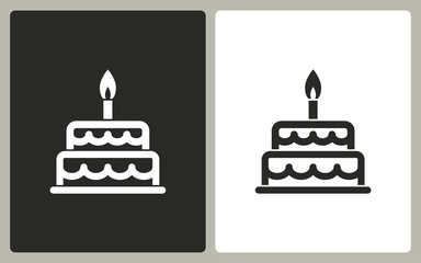 Cake - vector icon.