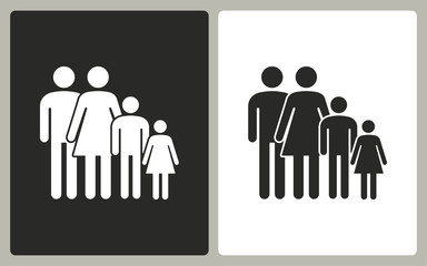 Family - vector icon.