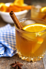 Spicy orange iced tea.